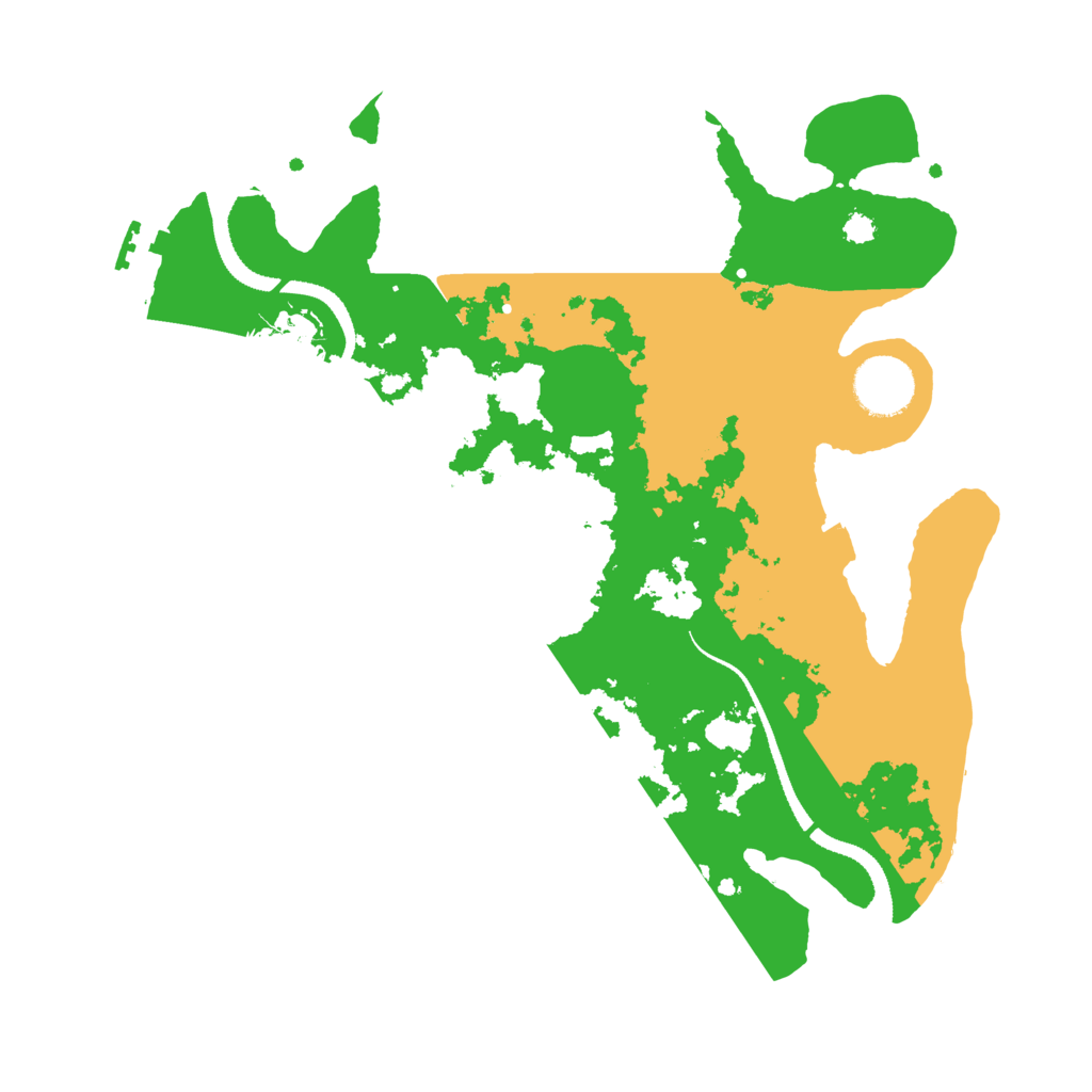 Biome Rust Map: Procedural Map, Size: 3200, Seed: 6441754