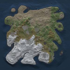 Thumbnail Rust Map: Procedural Map, Size: 3600, Seed: 120865379, 19 Monuments