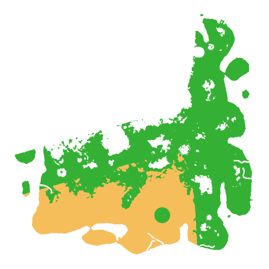 Biome Rust Map: Procedural Map, Size: 4500, Seed: 5713608