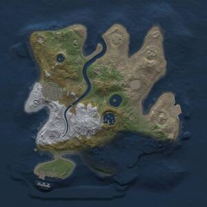 Thumbnail Rust Map: Procedural Map, Size: 2500, Seed: 51, 7 Monuments