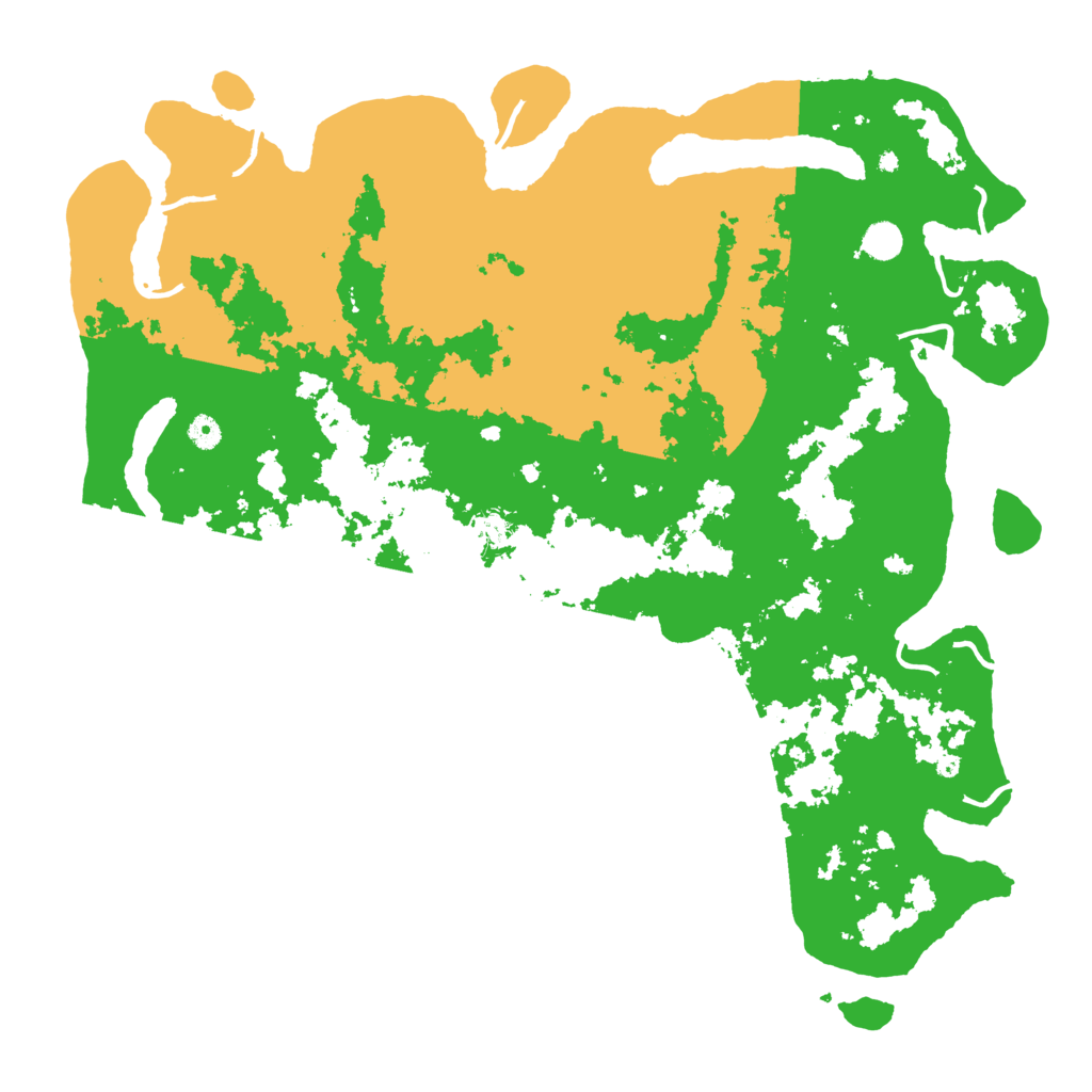 Biome Rust Map: Procedural Map, Size: 5000, Seed: 58243