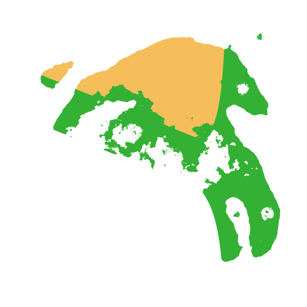 Biome Rust Map: Procedural Map, Size: 2500, Seed: 1027