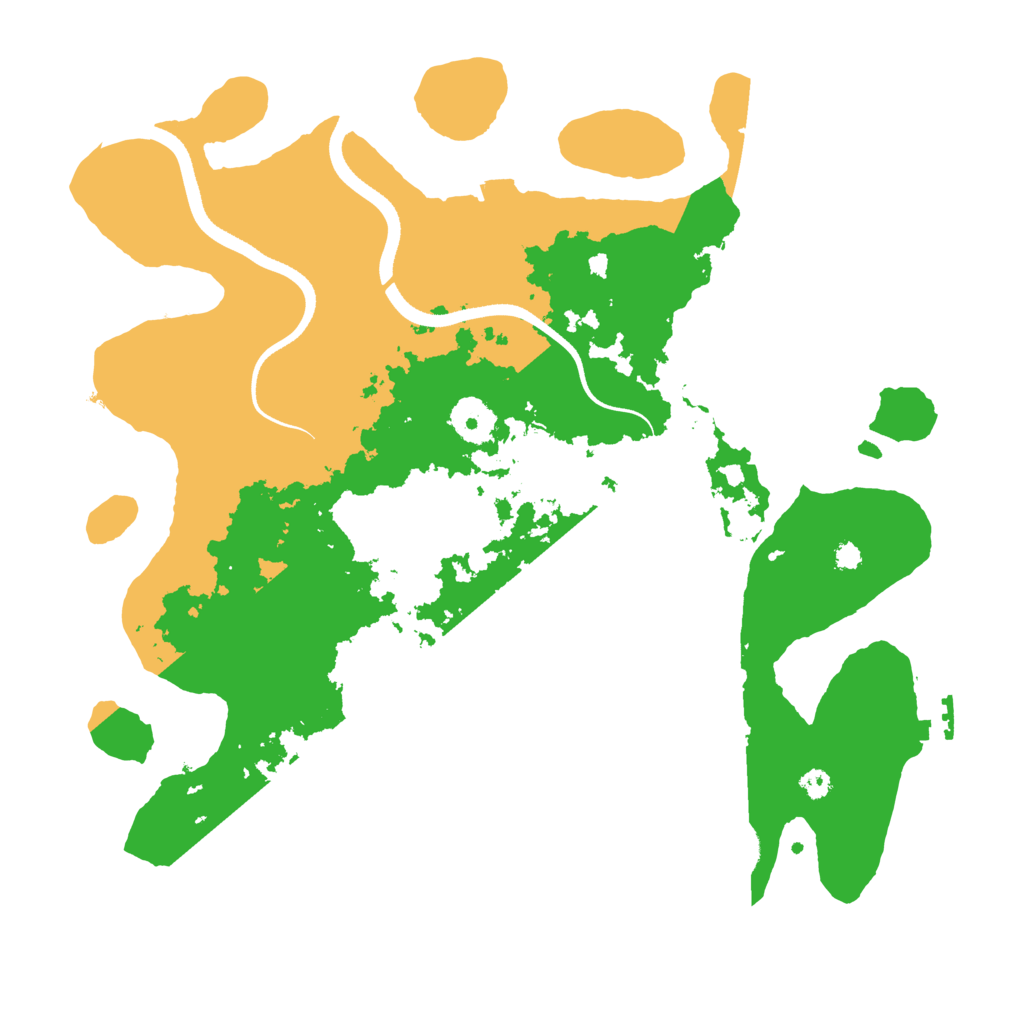 Biome Rust Map: Procedural Map, Size: 3500, Seed: 3983685