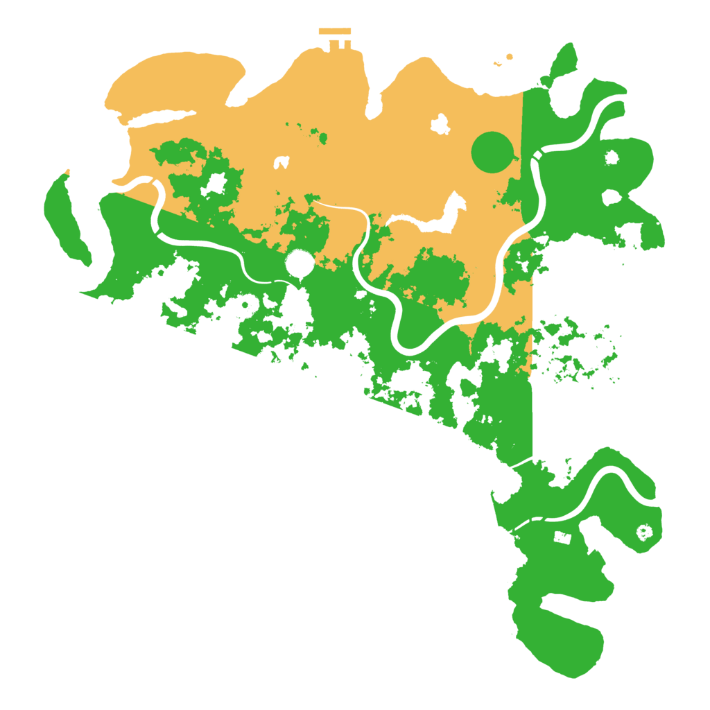 Biome Rust Map: Procedural Map, Size: 4500, Seed: 1302158