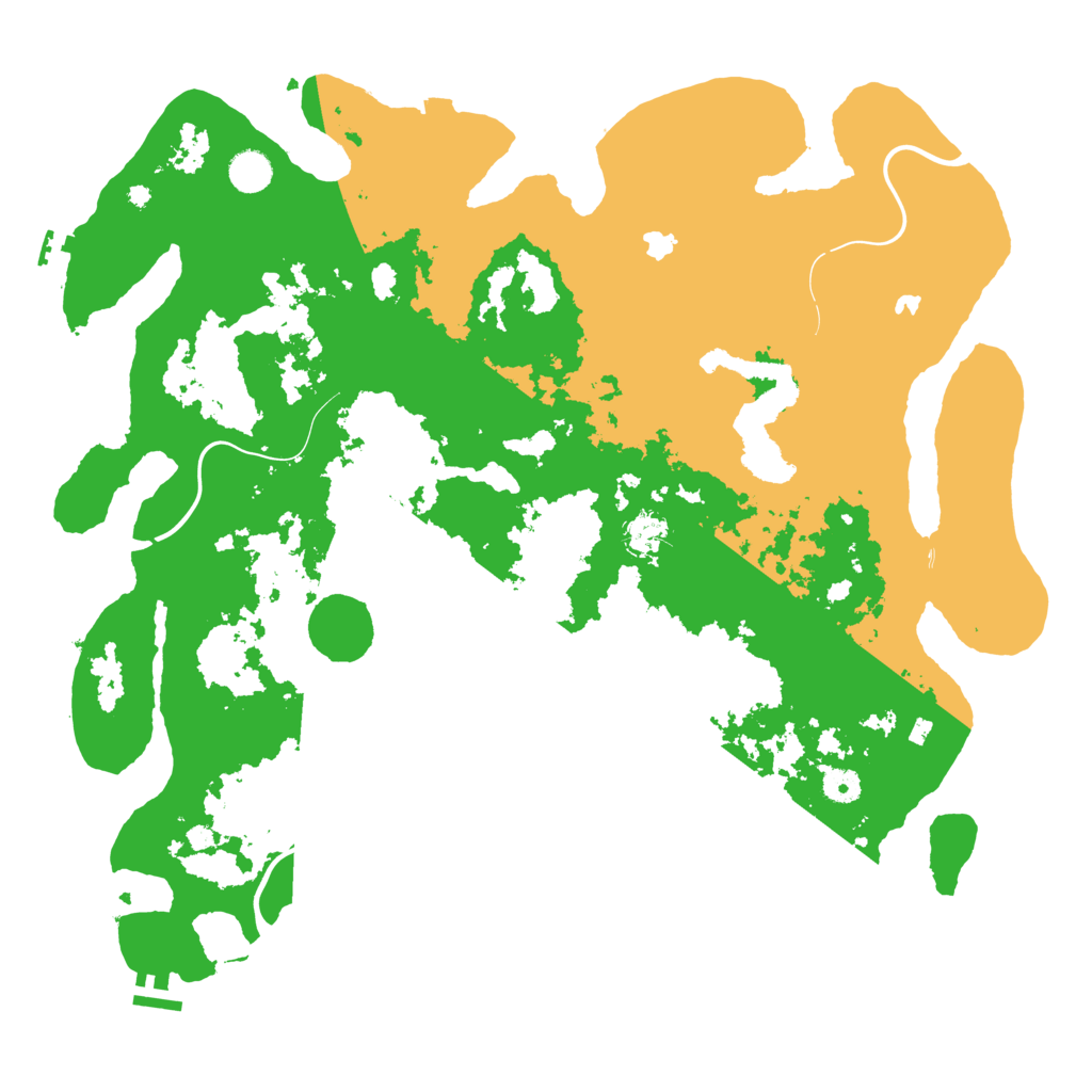 Biome Rust Map: Procedural Map, Size: 4500, Seed: 1763758