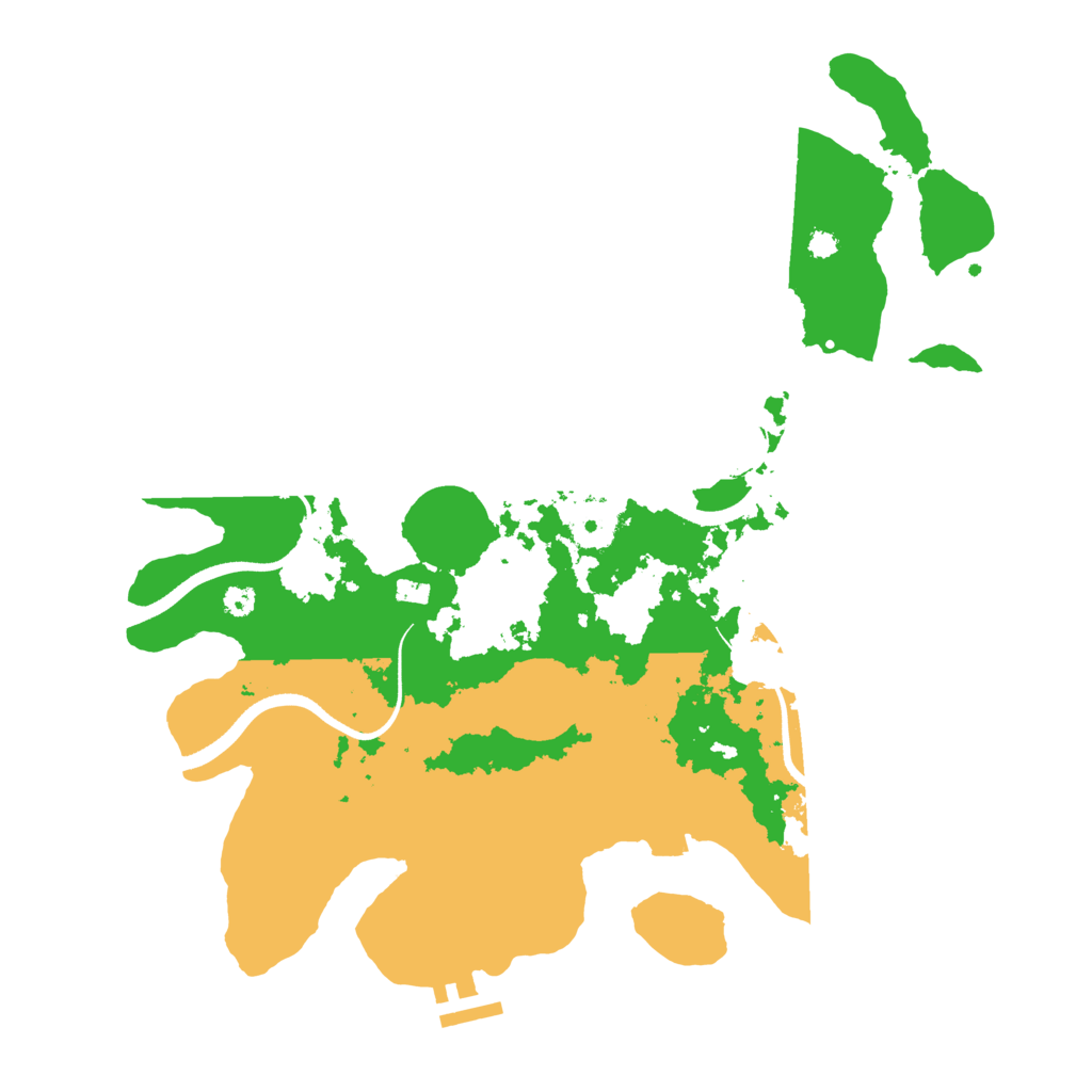 Biome Rust Map: Procedural Map, Size: 3500, Seed: 2199770
