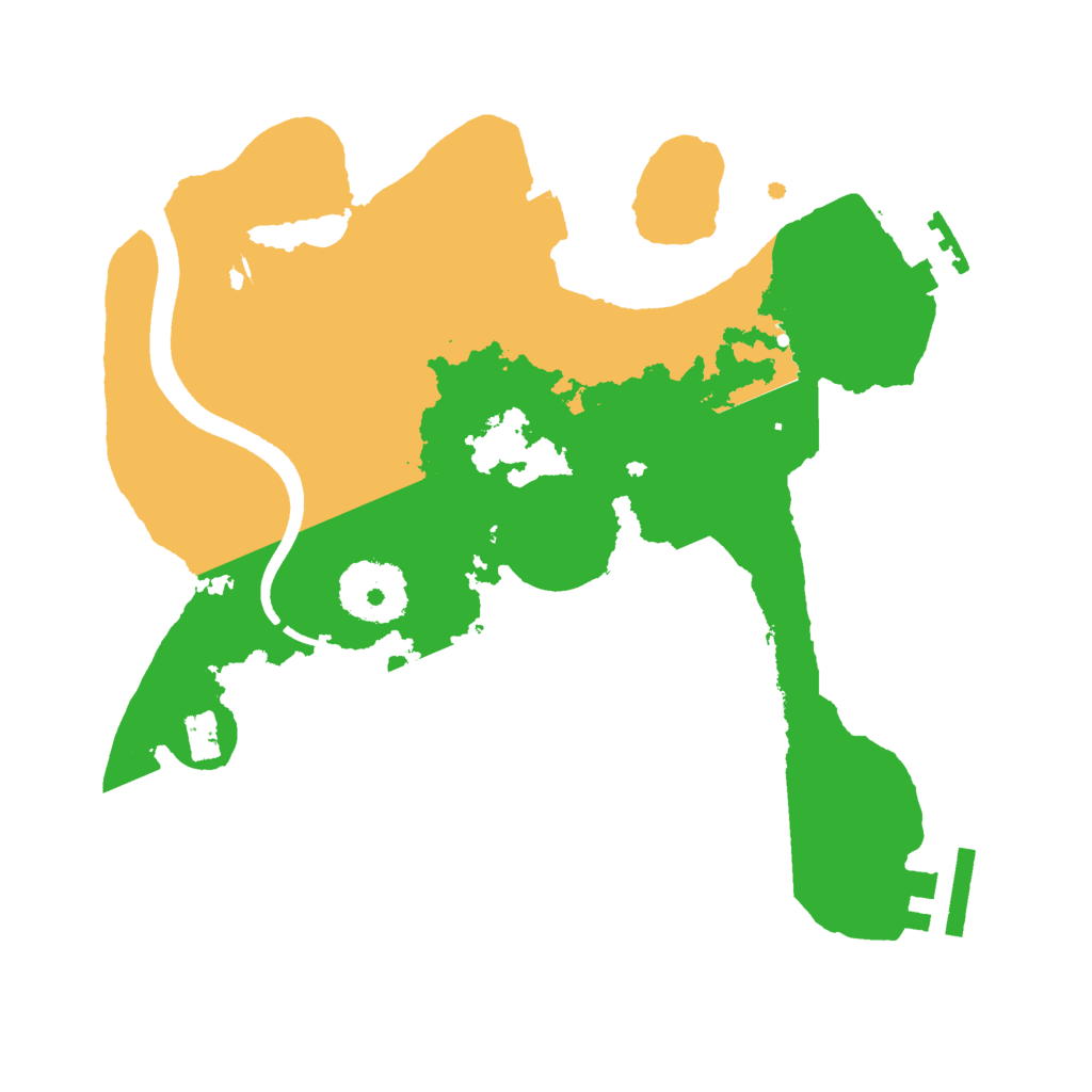 Biome Rust Map: Procedural Map, Size: 2500, Seed: 1233866502