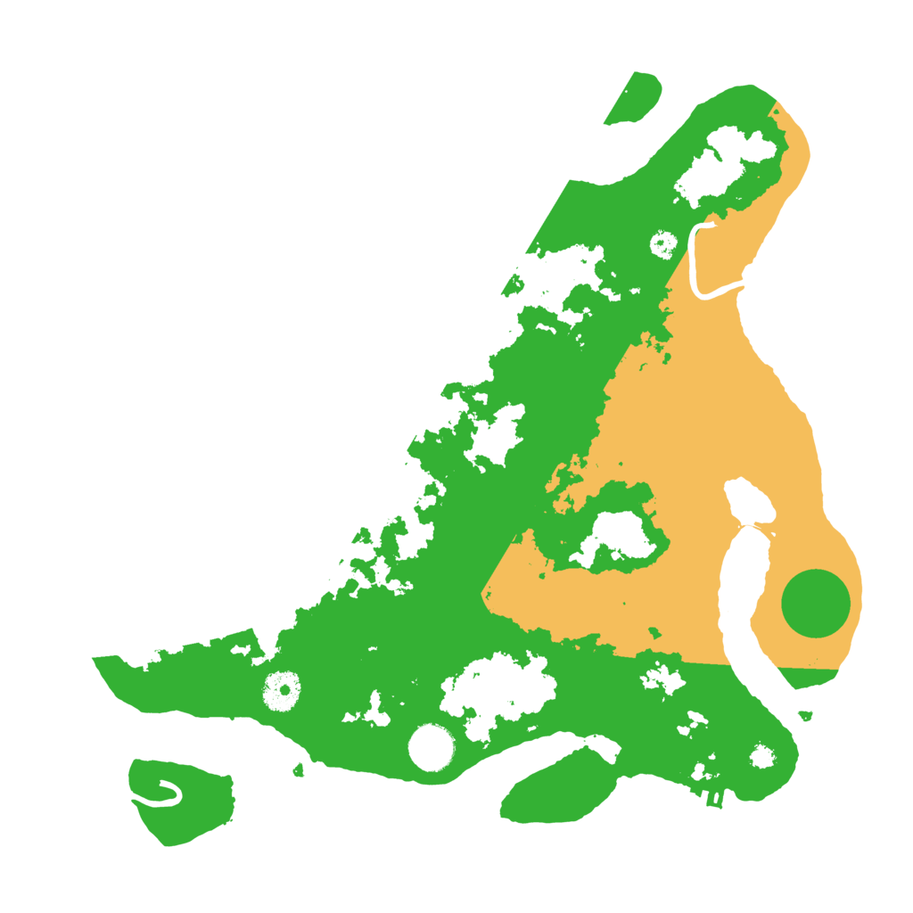 Biome Rust Map: Procedural Map, Size: 3500, Seed: 158999919