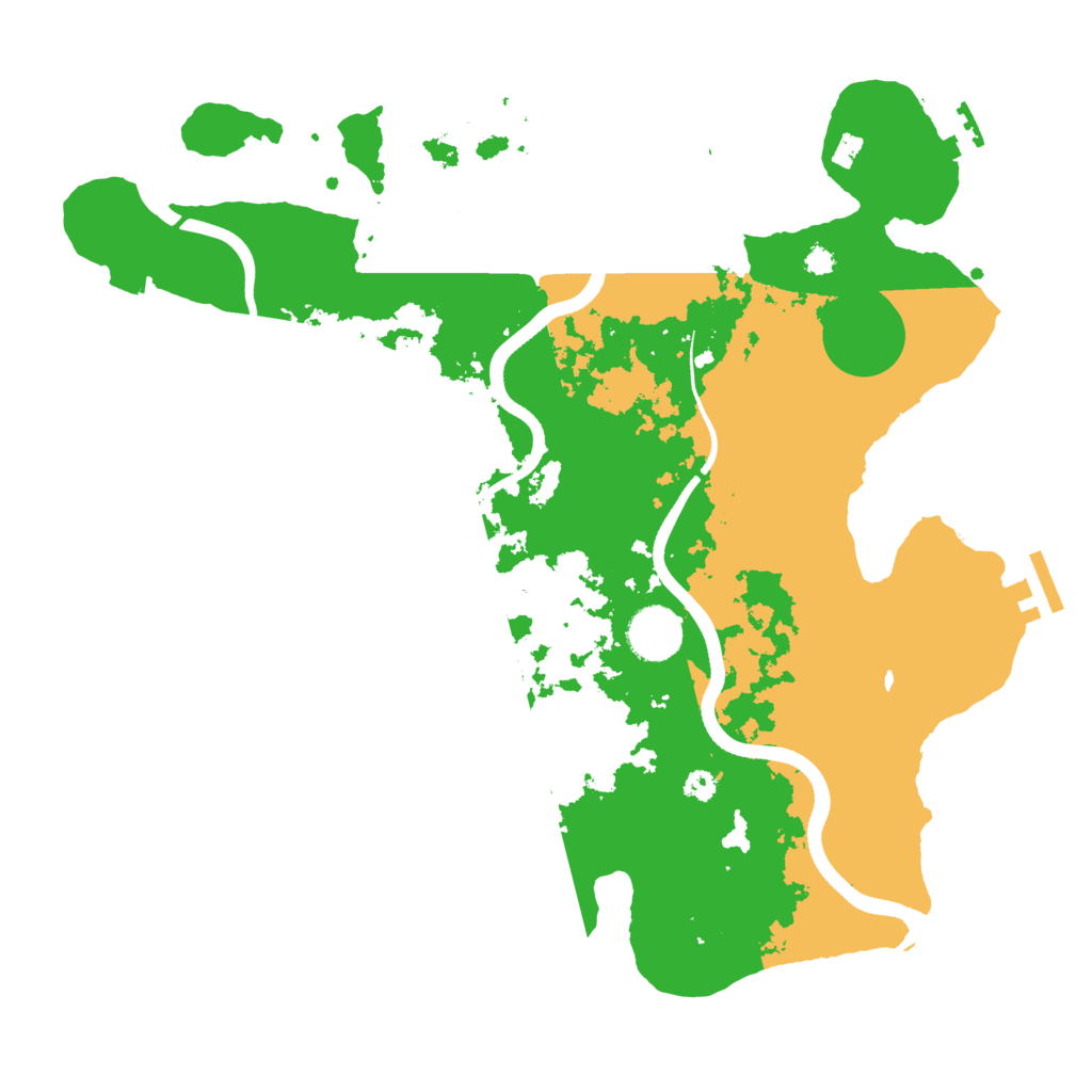 Biome Rust Map: Procedural Map, Size: 3500, Seed: 5420