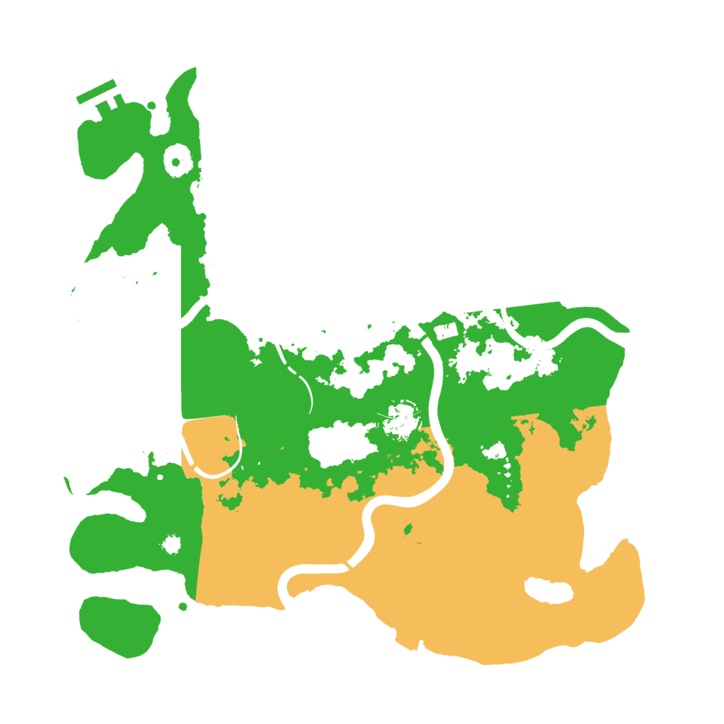 Biome Rust Map: Procedural Map, Size: 3500, Seed: 43971731