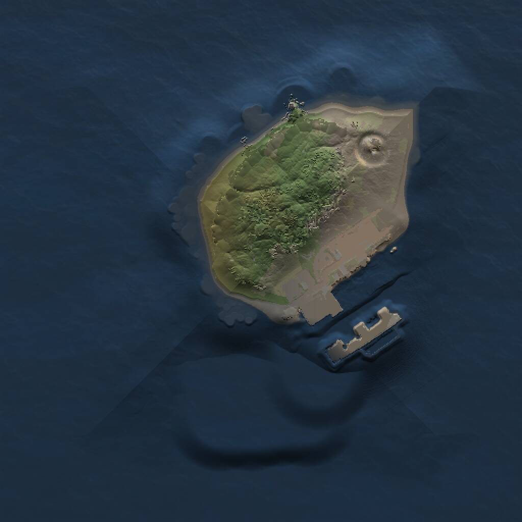 Rust Map: Procedural Map, Size: 1000, Seed: 1596174247, 2 Monuments