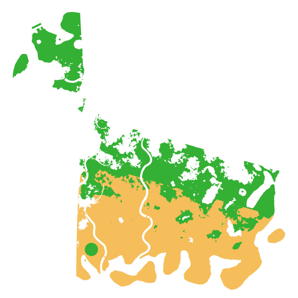 Biome Rust Map: Procedural Map, Size: 6000, Seed: 740974