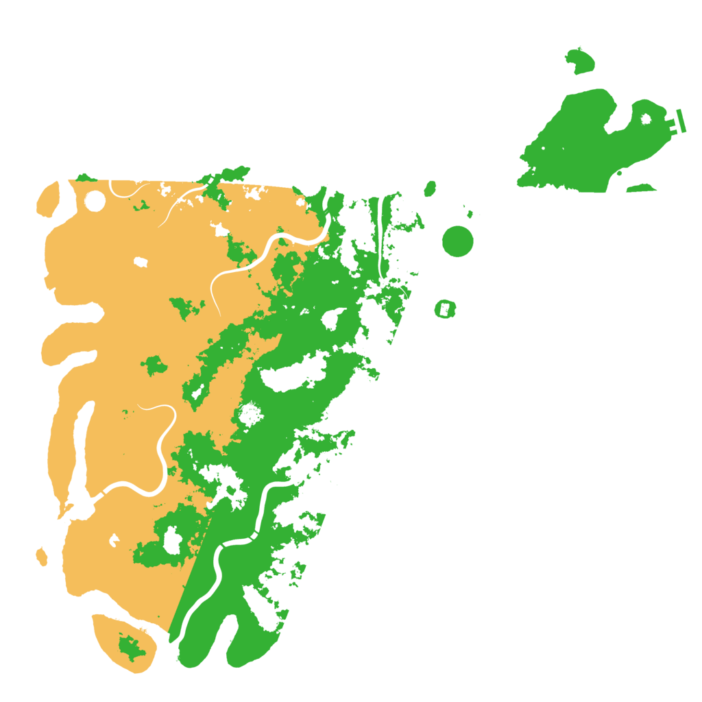 Biome Rust Map: Procedural Map, Size: 6000, Seed: 341516