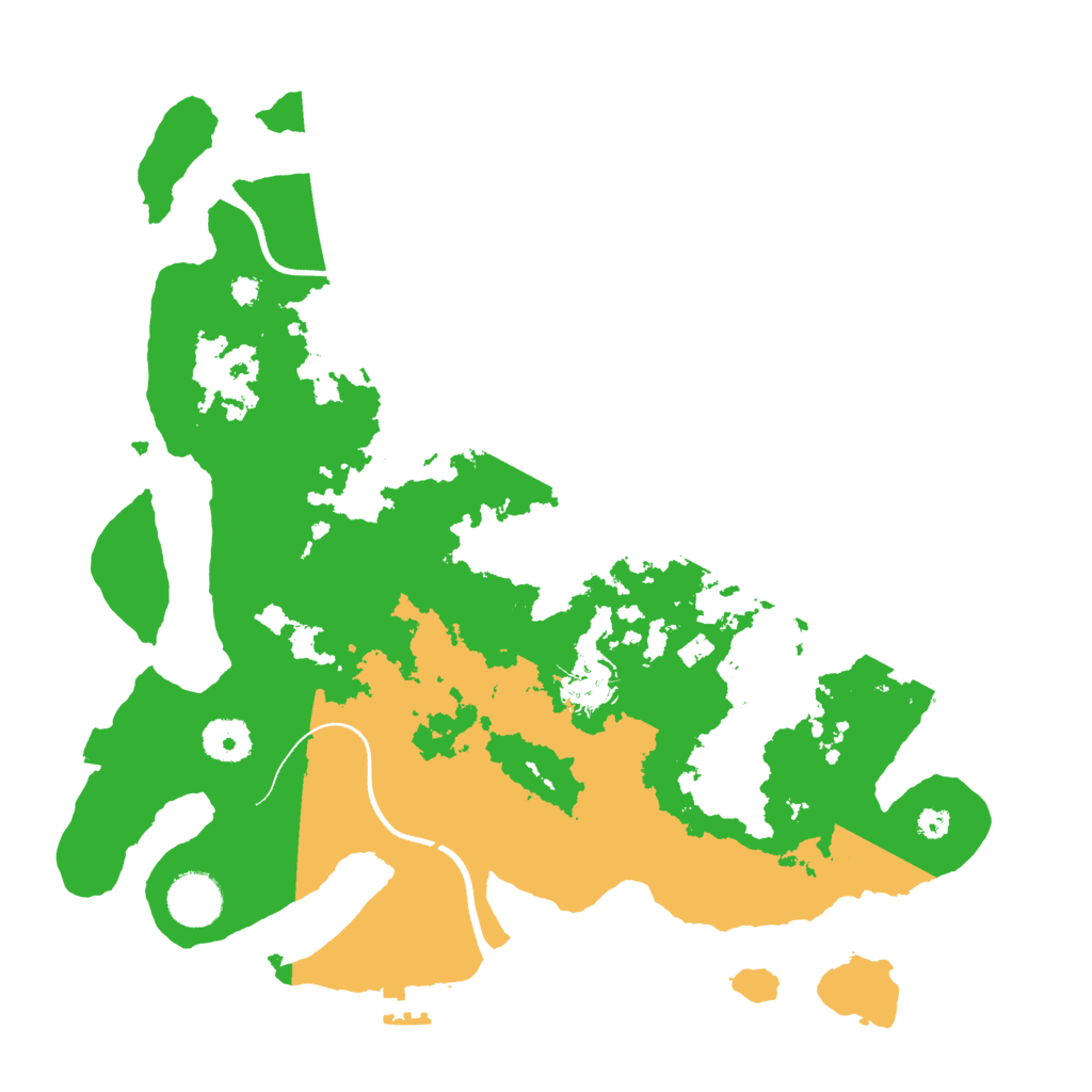 Biome Rust Map: Procedural Map, Size: 3500, Seed: 2376523