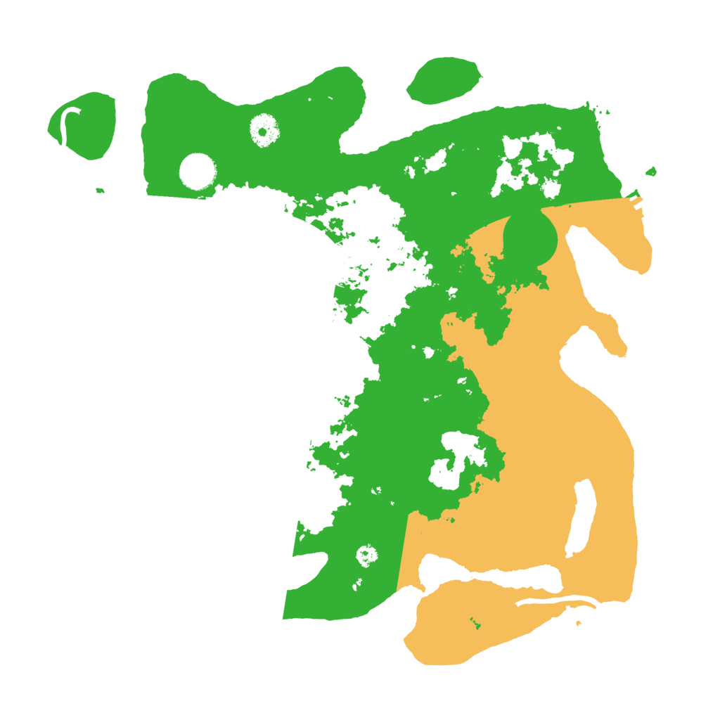 Biome Rust Map: Procedural Map, Size: 3500, Seed: 624454