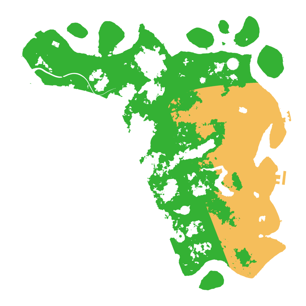 Biome Rust Map: Procedural Map, Size: 4500, Seed: 71131148
