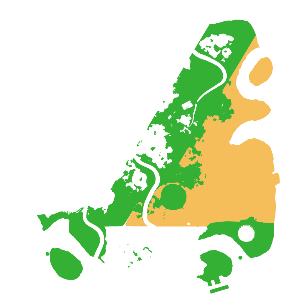 Biome Rust Map: Procedural Map, Size: 3200, Seed: 3191854