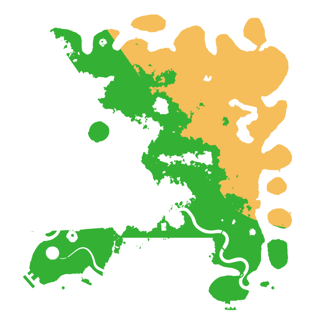 Biome Rust Map: Procedural Map, Size: 4250, Seed: 496856100