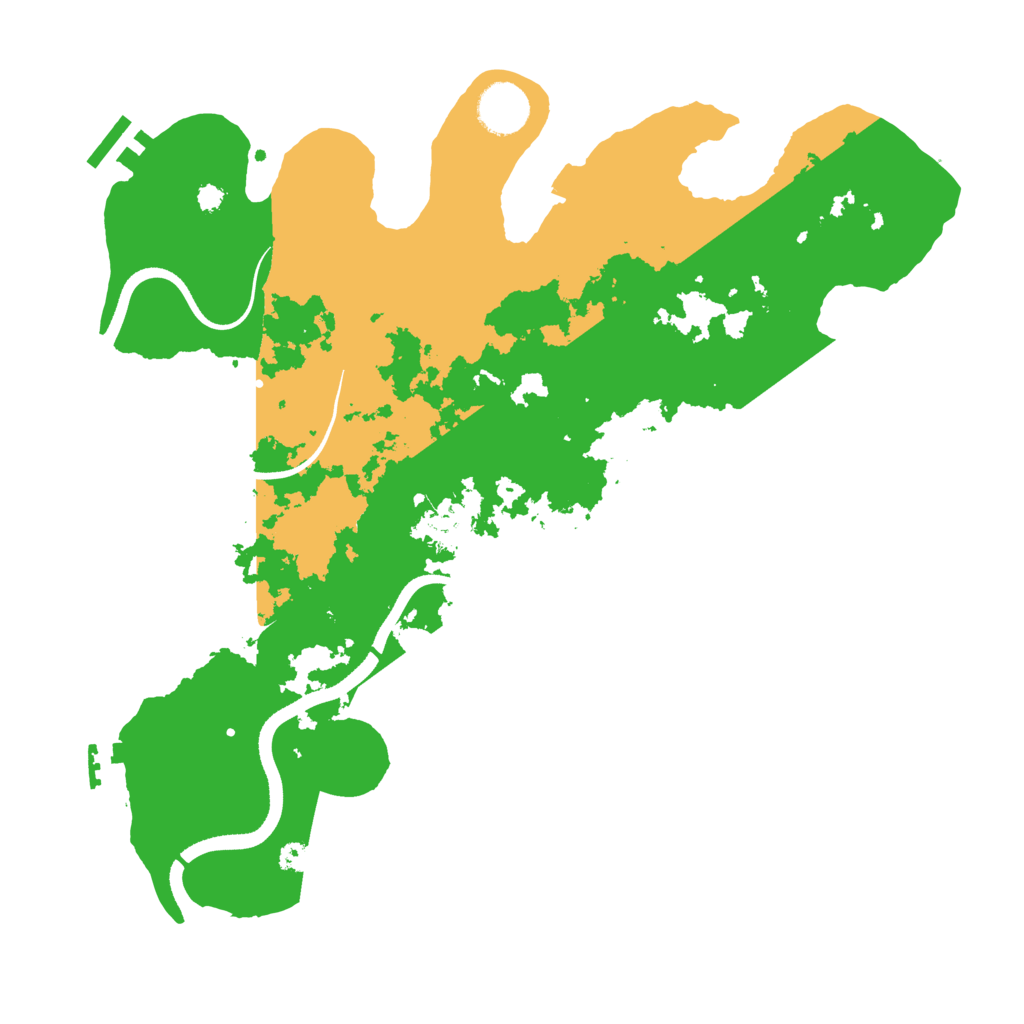 Biome Rust Map: Procedural Map, Size: 3500, Seed: 532