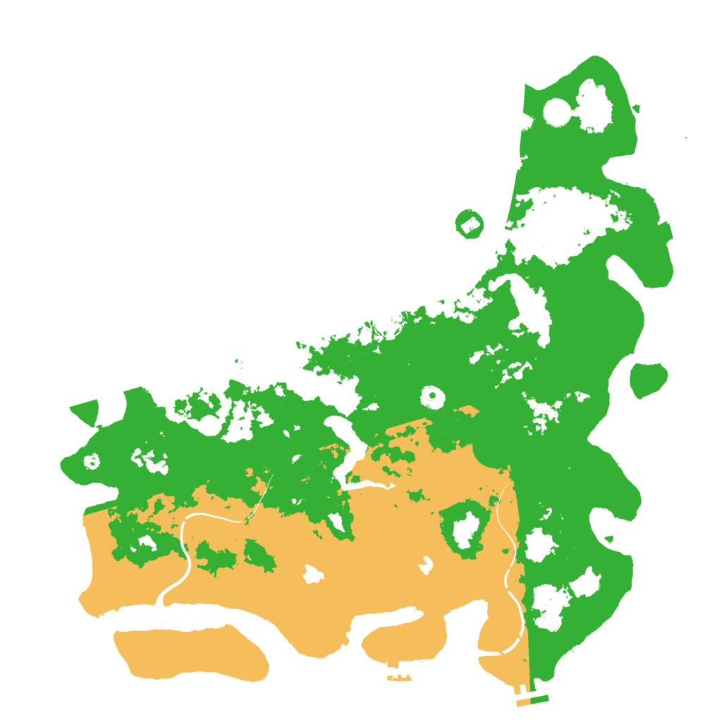 Biome Rust Map: Procedural Map, Size: 4500, Seed: 3564731