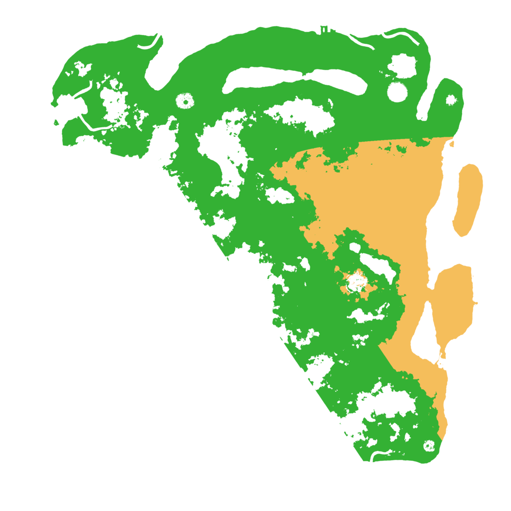 Biome Rust Map: Procedural Map, Size: 4500, Seed: 3079354
