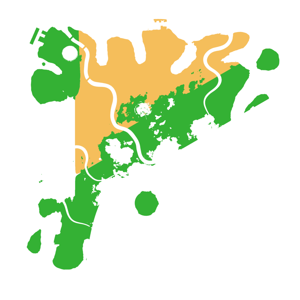 Biome Rust Map: Procedural Map, Size: 3500, Seed: 1015918000