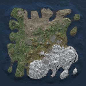 Thumbnail Rust Map: Procedural Map, Size: 3500, Seed: 1015918000, 18 Monuments