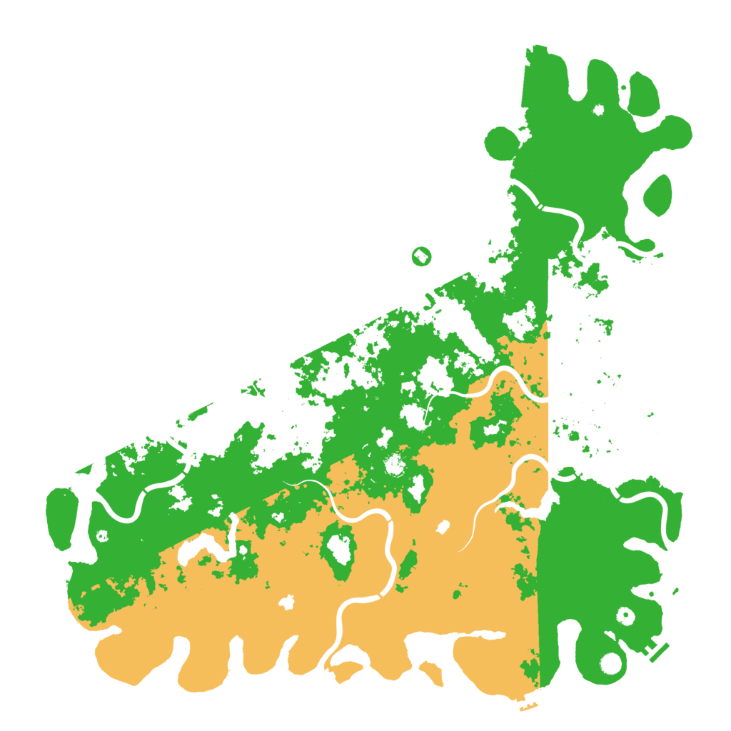 Biome Rust Map: Procedural Map, Size: 6000, Seed: 12448781