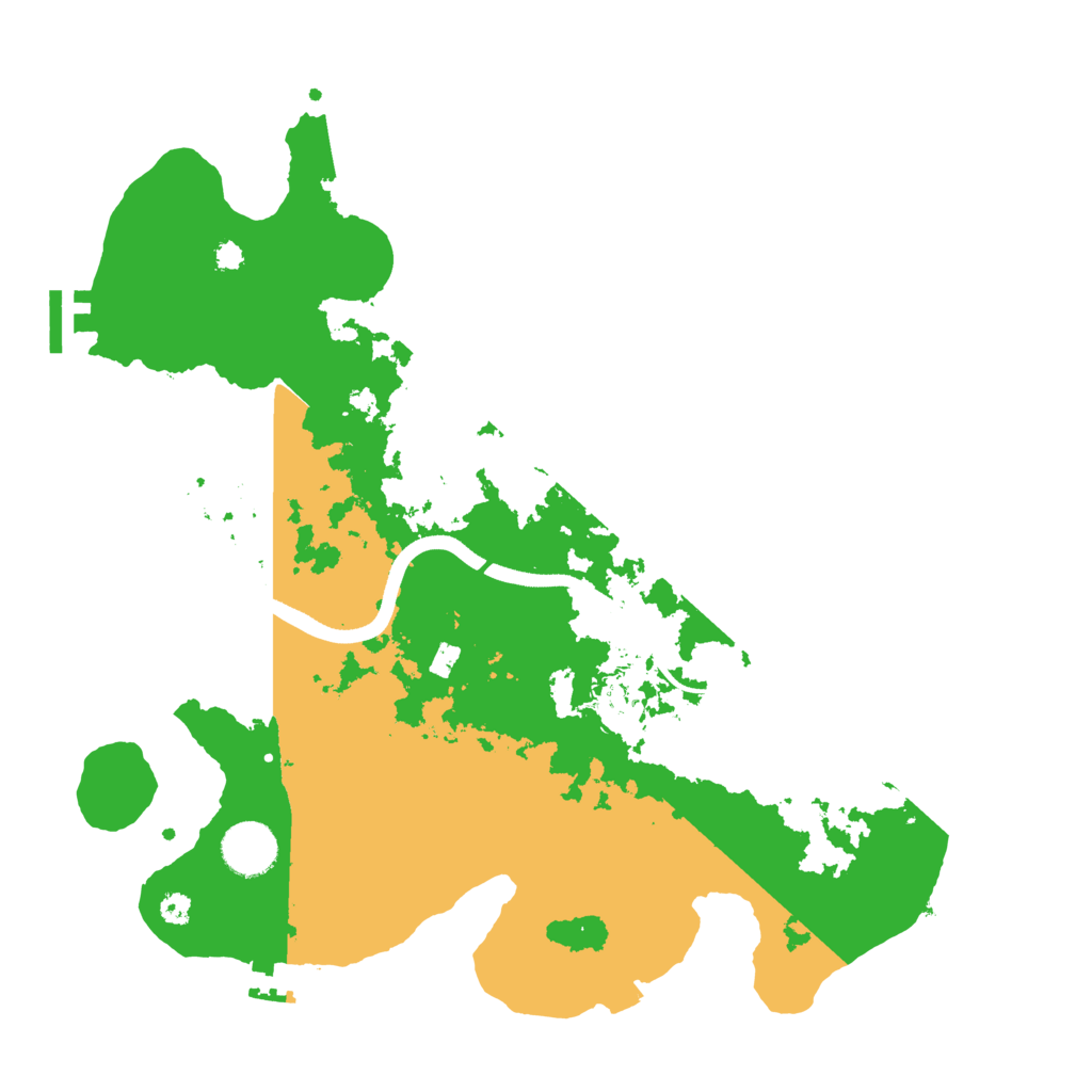 Biome Rust Map: Procedural Map, Size: 3500, Seed: 377277221
