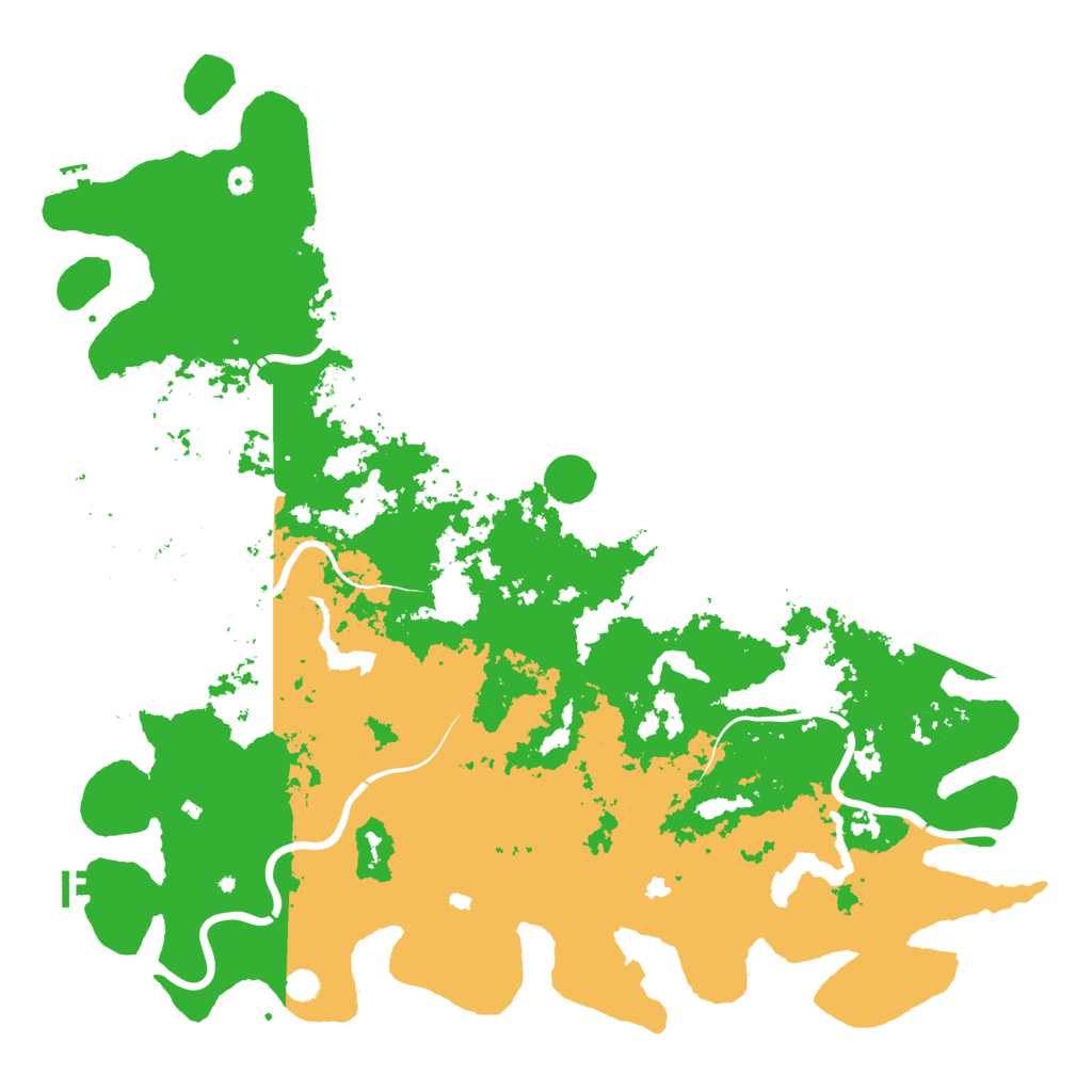 Biome Rust Map: Procedural Map, Size: 6000, Seed: 595642