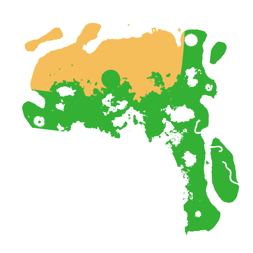 Biome Rust Map: Procedural Map, Size: 3600, Seed: 1821099176