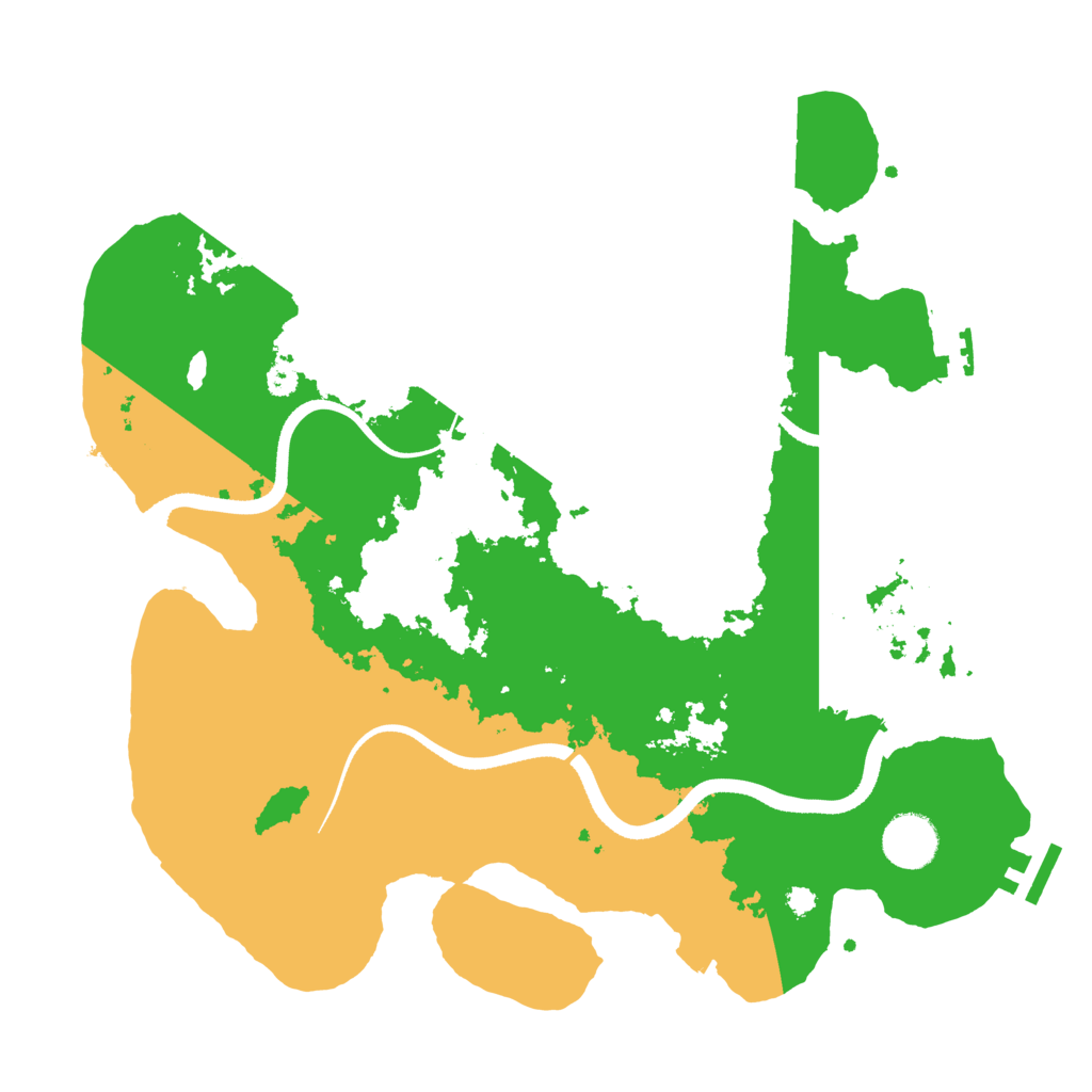 Biome Rust Map: Procedural Map, Size: 3500, Seed: 54355363