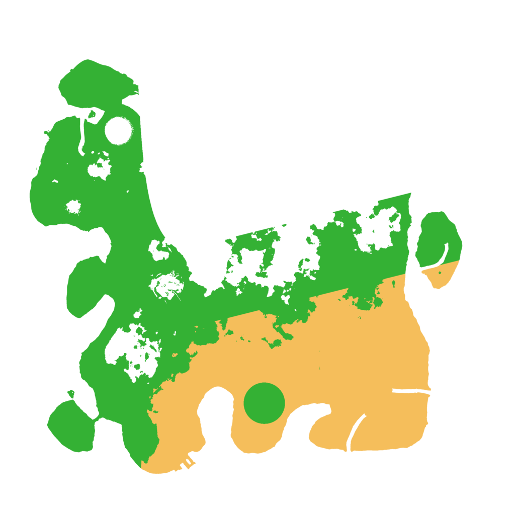 Biome Rust Map: Procedural Map, Size: 3300, Seed: 1