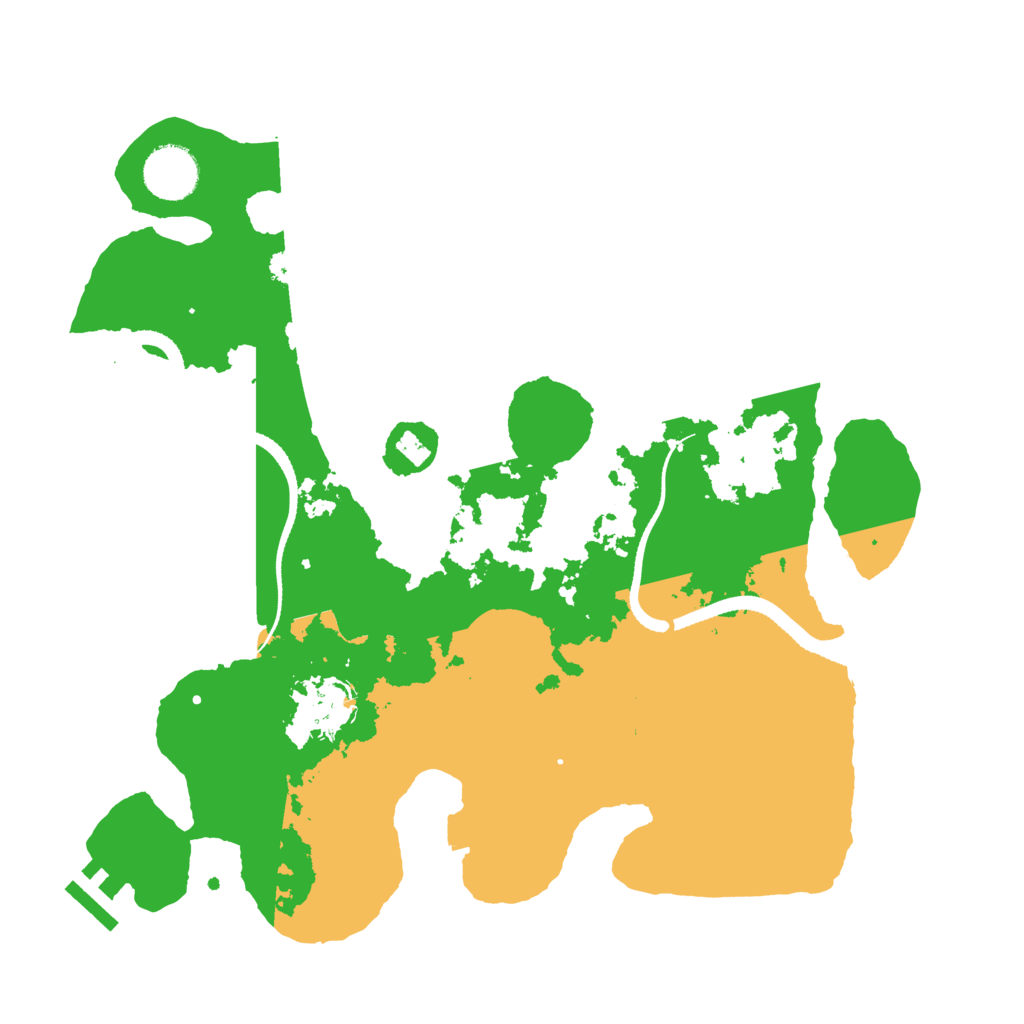 Biome Rust Map: Procedural Map, Size: 3300, Seed: 1