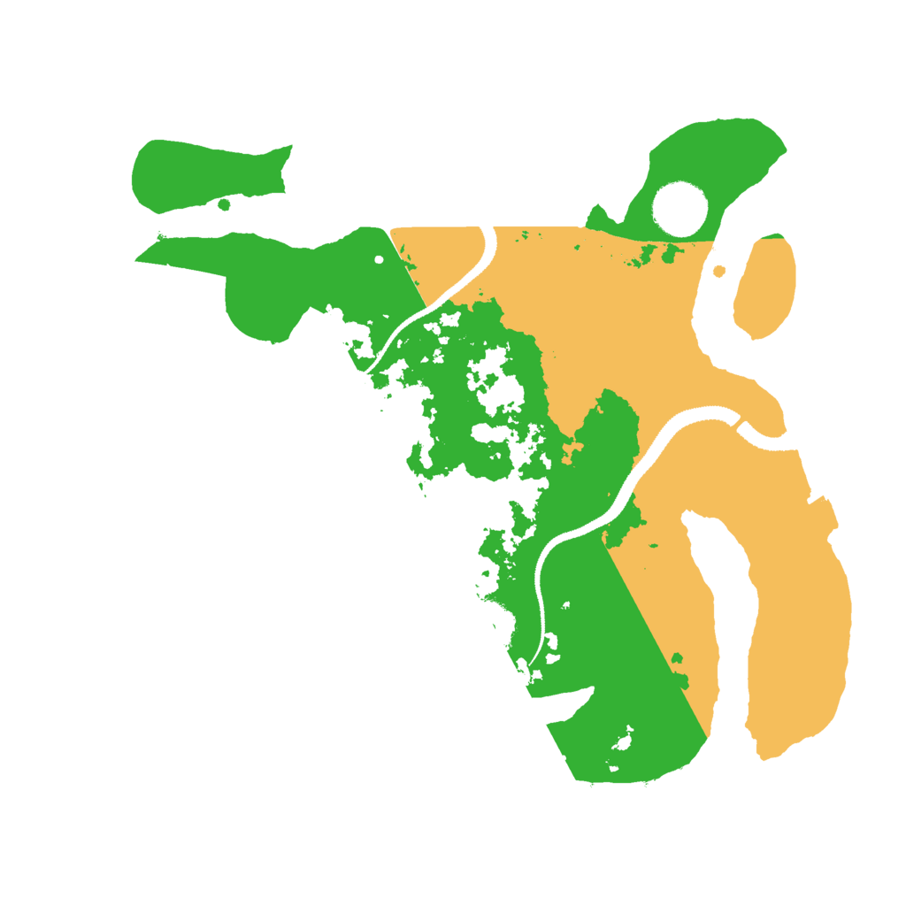 Biome Rust Map: Procedural Map, Size: 3000, Seed: 259491134