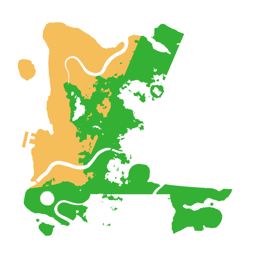 Biome Rust Map: Procedural Map, Size: 3250, Seed: 5921477
