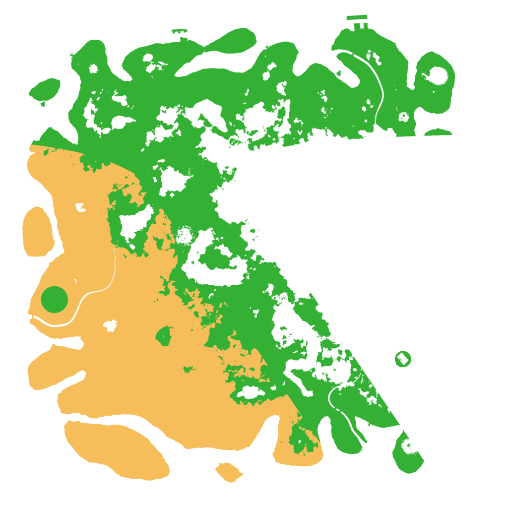 Biome Rust Map: Procedural Map, Size: 5000, Seed: 19863