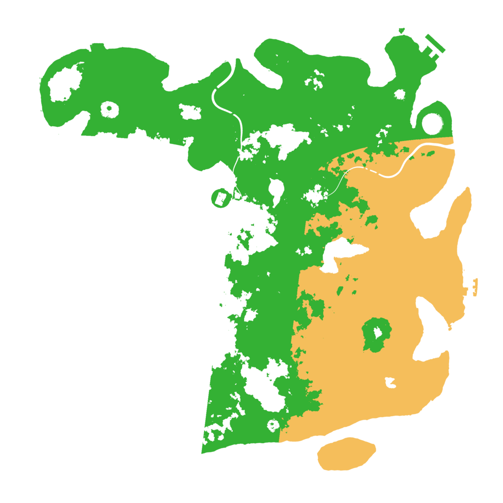 Biome Rust Map: Procedural Map, Size: 4250, Seed: 34566