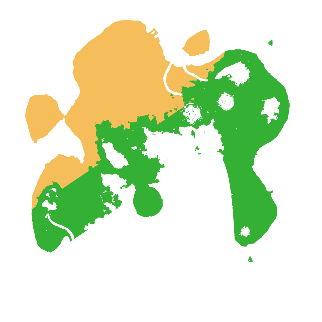 Biome Rust Map: Procedural Map, Size: 3000, Seed: 43600869