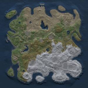 Thumbnail Rust Map: Procedural Map, Size: 4000, Seed: 177815900, 15 Monuments