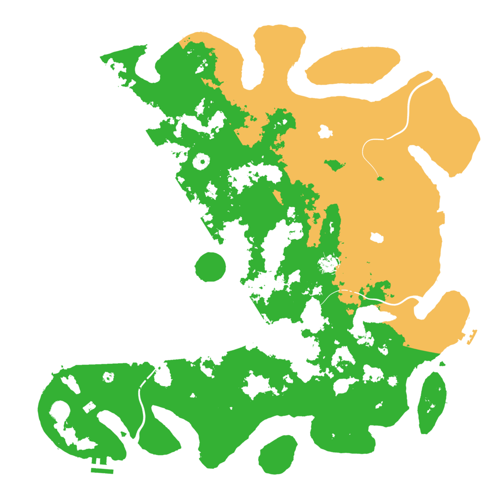 Biome Rust Map: Procedural Map, Size: 4500, Seed: 4089573