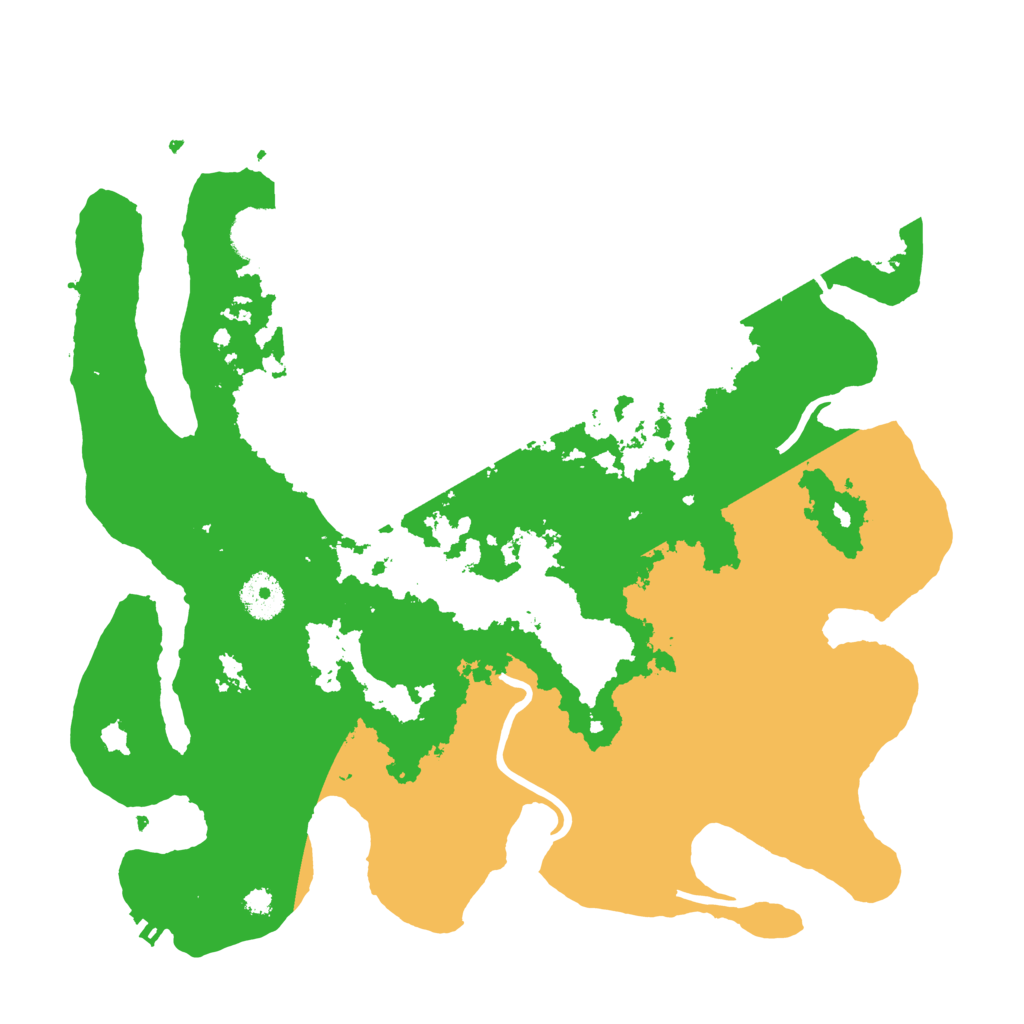 Biome Rust Map: Procedural Map, Size: 3500, Seed: 91459123