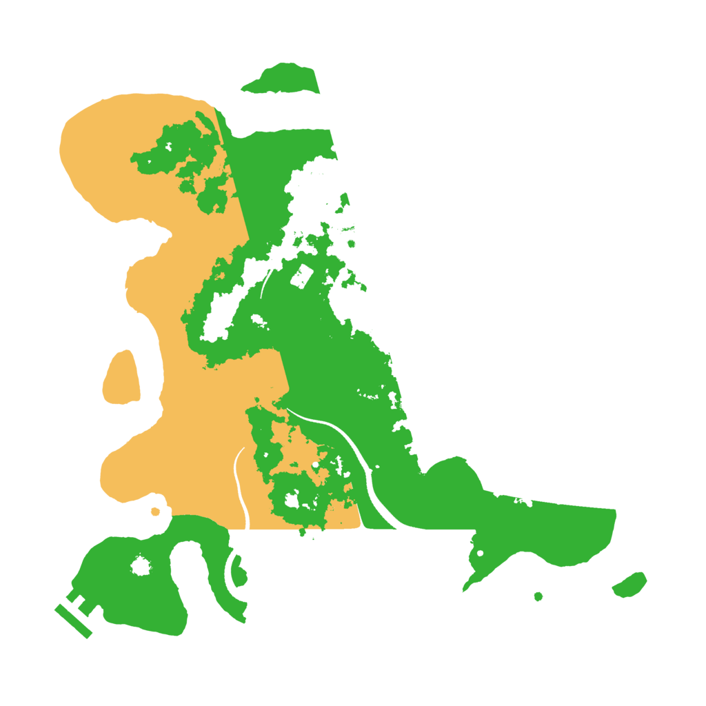 Biome Rust Map: Procedural Map, Size: 3250, Seed: 695809