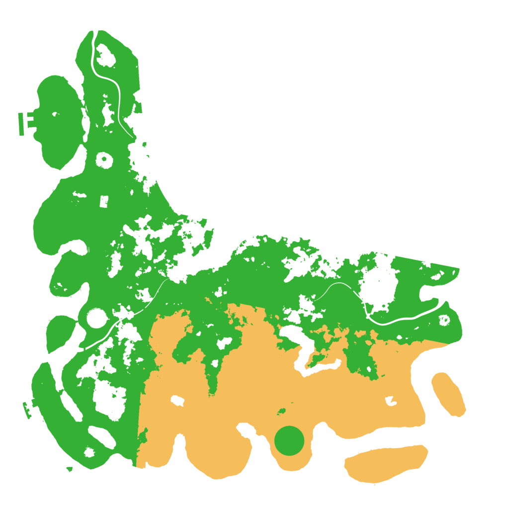 Biome Rust Map: Procedural Map, Size: 4500, Seed: 5314960