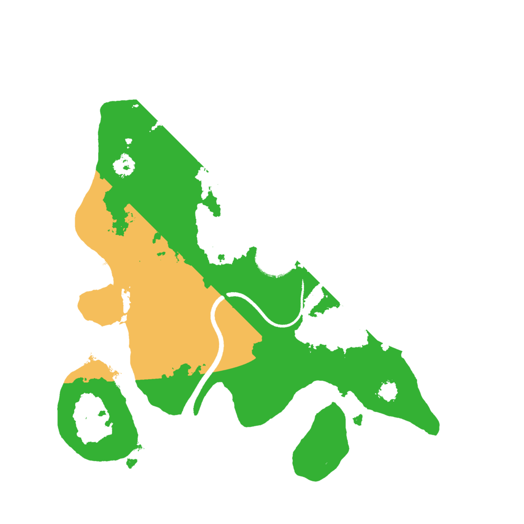Biome Rust Map: Procedural Map, Size: 2500, Seed: 127345829