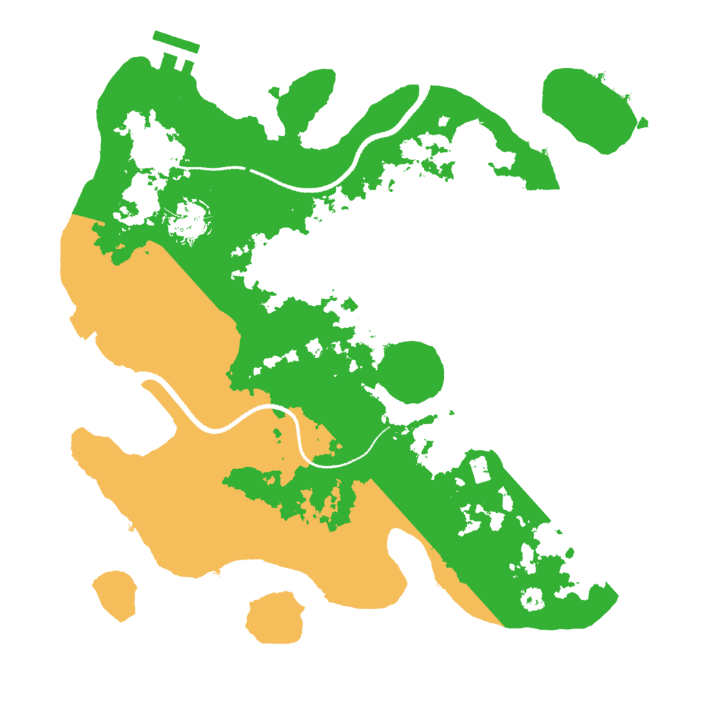 Biome Rust Map: Procedural Map, Size: 3000, Seed: 135559