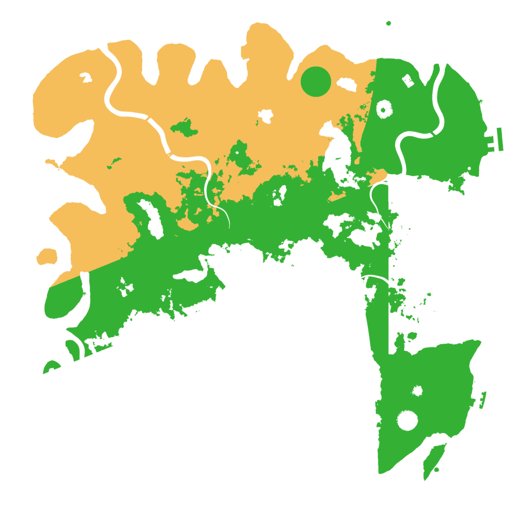 Biome Rust Map: Procedural Map, Size: 4500, Seed: 462510