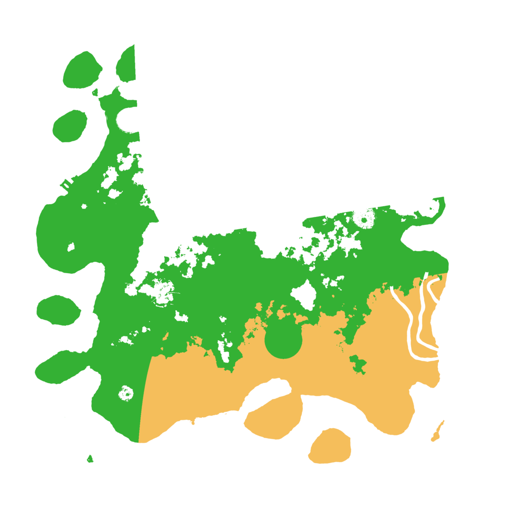 Biome Rust Map: Procedural Map, Size: 3550, Seed: 35525
