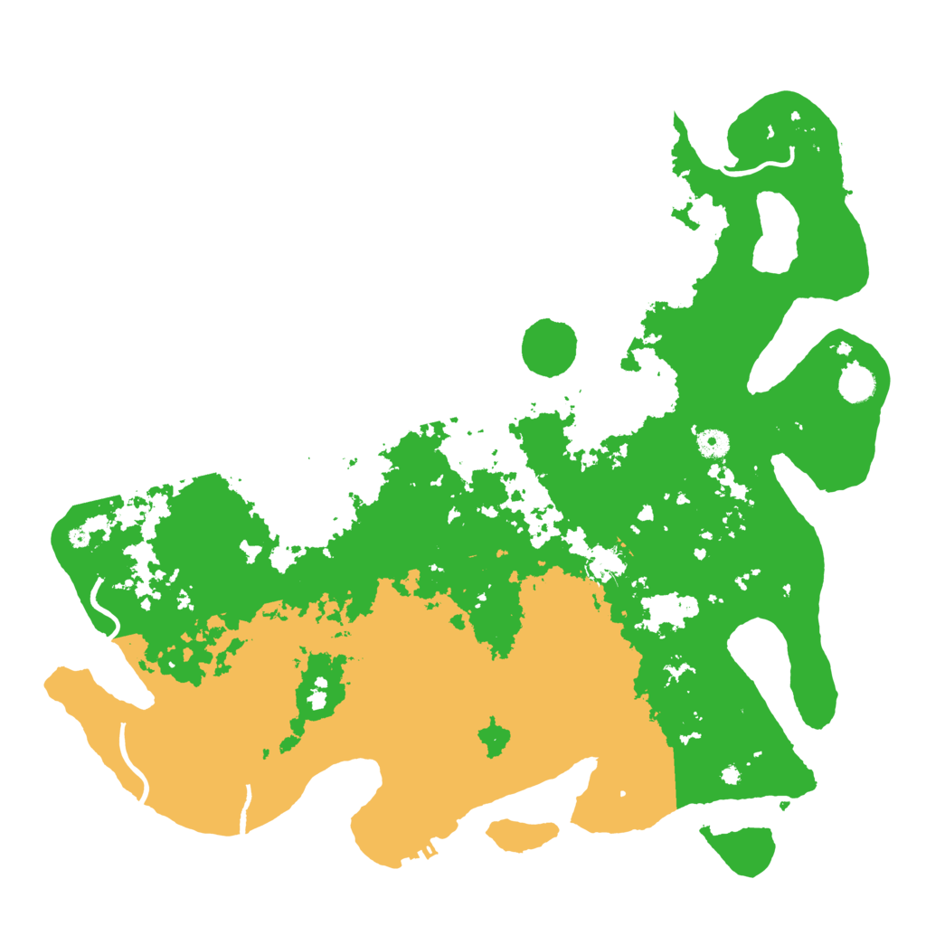 Biome Rust Map: Procedural Map, Size: 4500, Seed: 5304500