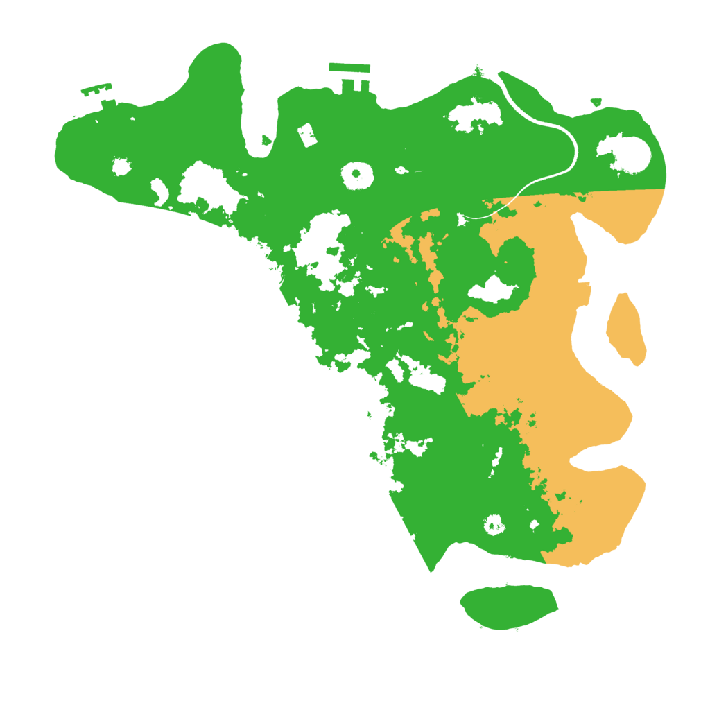 Biome Rust Map: Procedural Map, Size: 3500, Seed: 1233981836